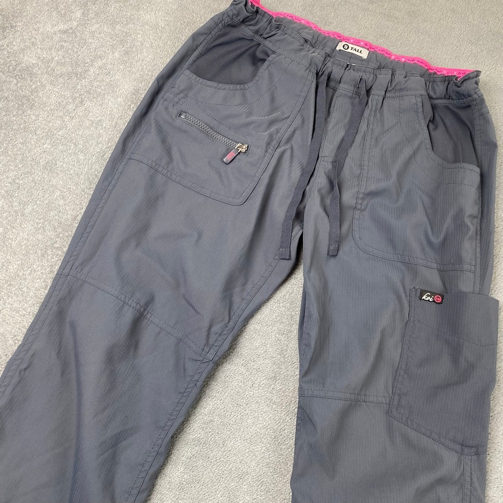 Koi Lite Women S Tall Peace Scrub Pants Gray Mechanical Stretch Style 721
